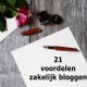 Hier zijn 21 voordelen van zakelijk bloggen